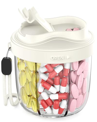Pill Dispenser to Store 7 Various Supplements