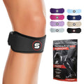 Patellar Tendon Support Strap Swedish Brand for Women & Men Effective Osgood Schlatter Knee Brace Youth & Kids with 3 Adjustable Length fits 12" (2 Count)