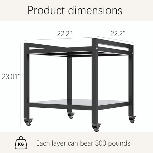Mini Fridge Stand with Wheels