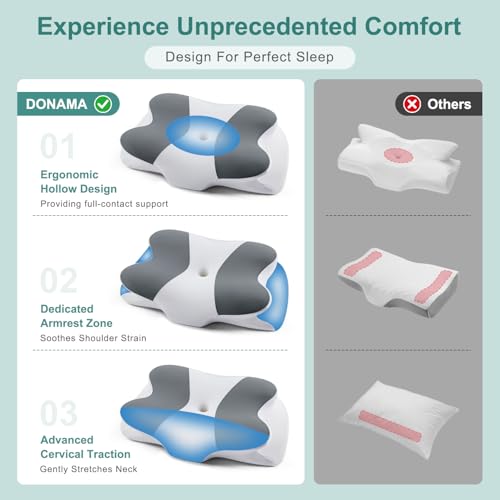 Cervical Pillow Ergonomic Memory Foam Pillow for Neck Support