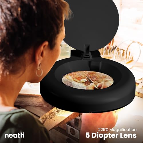 LED Magnifying Lamp with Clamp