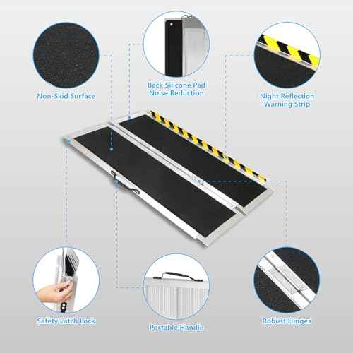 4FT Portable Wheelchair Ramp (331.52 Ounce)