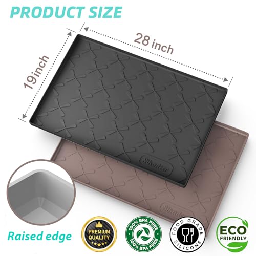 Waterproof Under Sink Mat Silicone 28"x19"