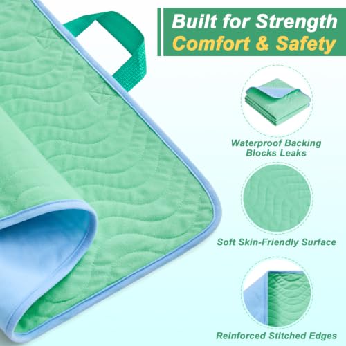 Washable Positioning Bed Pad with 8 Handles