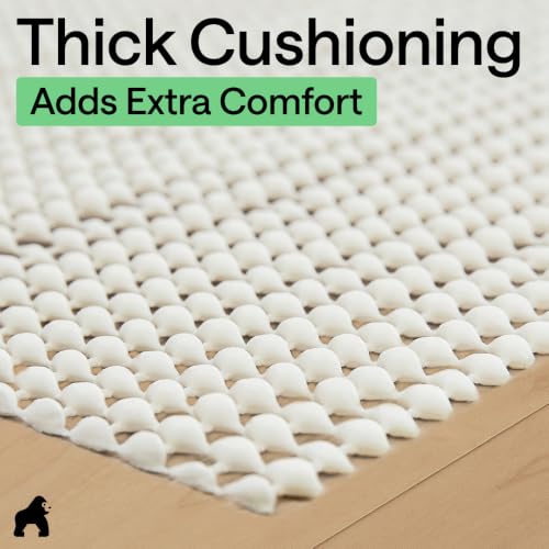 Slip Resistant Rug Pads for Hardwood Floor 7x10 Cream (70 Sq Ft)