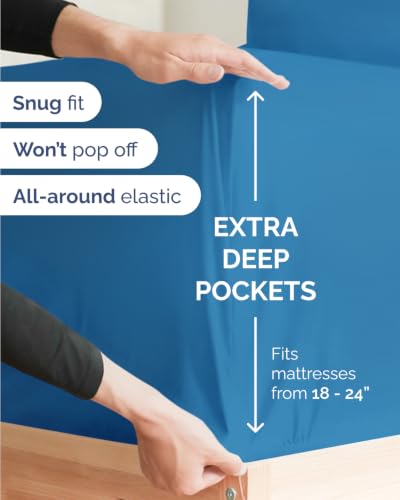 Extra Deep Flex Top Split Head King Sheet Set