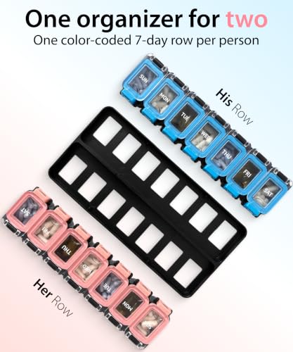 Large Weekly Pill Organizer 2 Times a Day