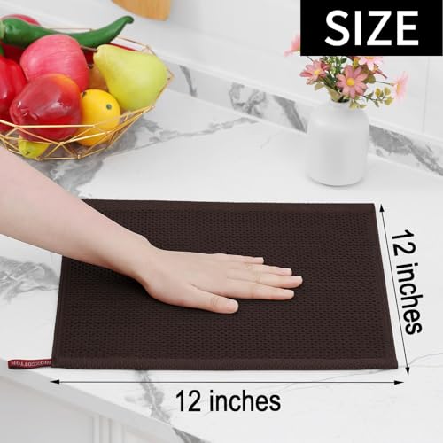 100% Cotton Waffle Weave Kitchen Dish Cloths 24 (24 Count)