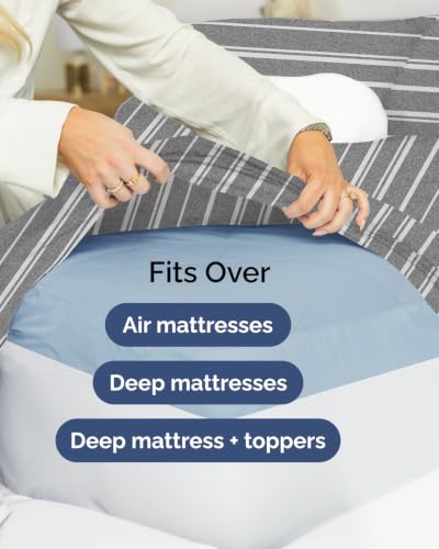 Extra Deep Flex Top Split Head King Sheet Set