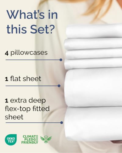 Flex Top Split Head King 6 Piece Sheet Set