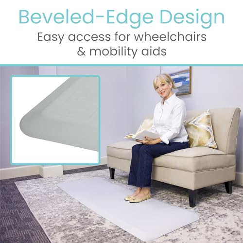Fall Mat 72" x 24" Bedside Fall Safety Protection Mat for Elderly