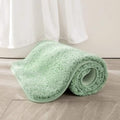 Sage Green Bathroom Runner Rugs Soft Microfiber Bath Mat 24x48 Inch