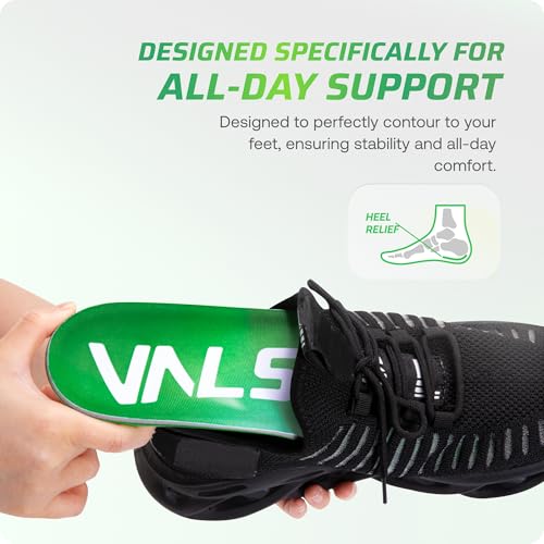 250+ lbs Plantar Fasciitis High Arch Support Insole for Men Women