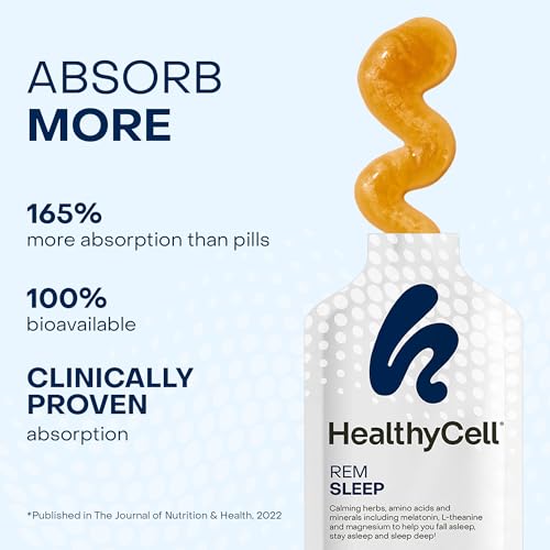 REM Sleep Aid Liquid Gel Supplement for Adults (25.2 Fl Oz)