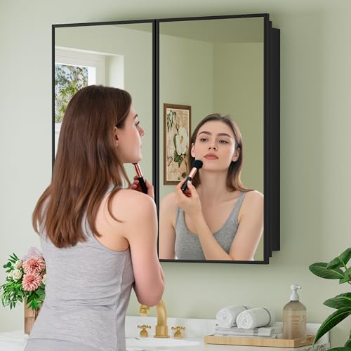 30 x 30 Inch Framed Medicine Cabinet Mirror