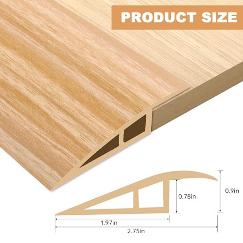 Vinyl Floor Transition Strip Self Adhesive Door Threshold Strip (6.6 Foot)
