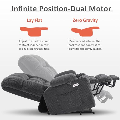 Dual Motor Power Lift Recliner Chair for Elderly R7897