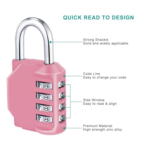 Combination Lock Outdoor 2 Pack (2 Count)