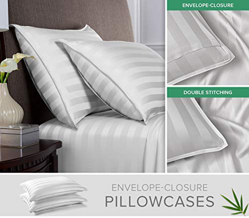 Queen Sheets Genuine 100% Organic Viscose Derived from Bamboo Bed Sheet Set