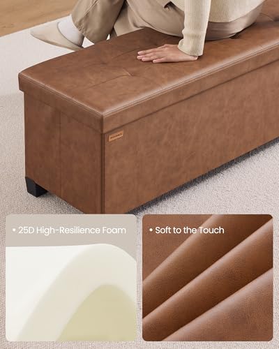 Storage Ottoman Bench with Legs
