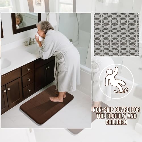 Memory Foam Bath Mat Set 2 Piece