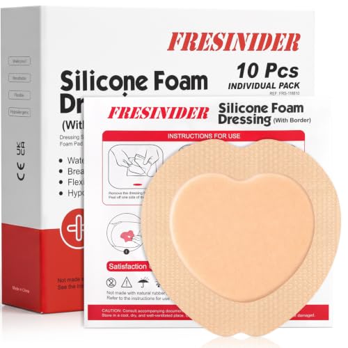 Sacral Silicone Foam Dressing 6 x 6 inches (10 Count)