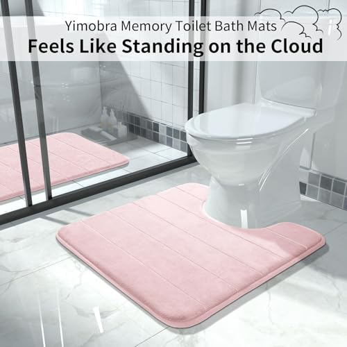 Memory Foam Toilet Bath Mat U