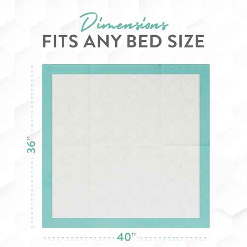 Extra Large Super Absorbent Disposable Bed Pads for Incontinence Ultra Thick and Absorbent Bed Pads Disposable Adult (50 Count)