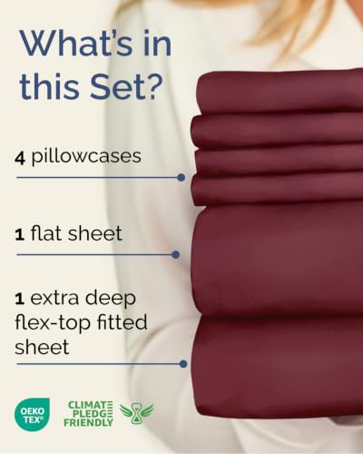 Flex Top Split Head King 6 Piece Sheet Set