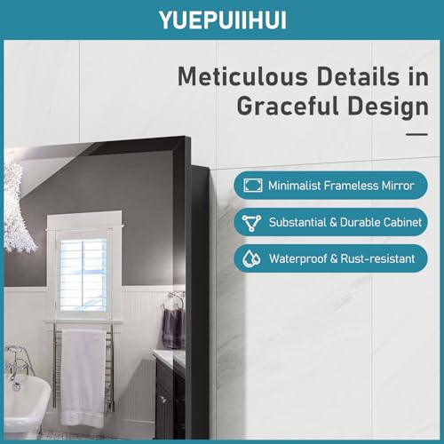 24 x 30 Inch Bathroom Medicine Cabinet with Mirror