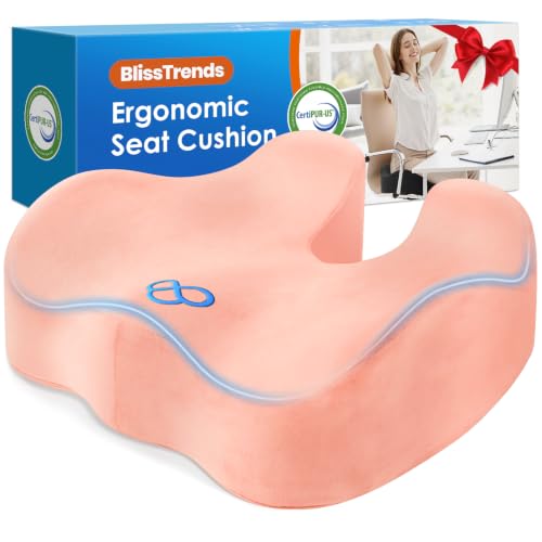 Memory Foam Seat Cushion for Office Chair & Car Seat