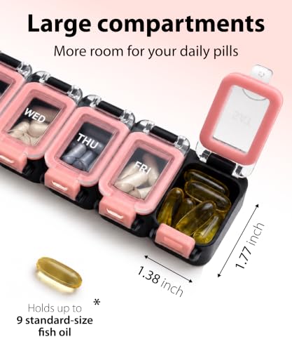 Large Weekly Pill Organizer 2 Times a Day