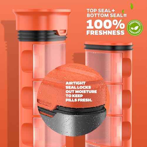 Metal 7 Day Pill Organizer 2 Times a Day