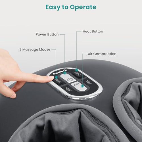 Shiatsu Foot Massager with Heat & Air Compression Deep Kneading