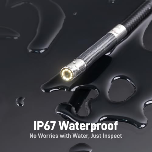 Articulating Borescope for Mechanic Automotive HVAC Wall Inspection