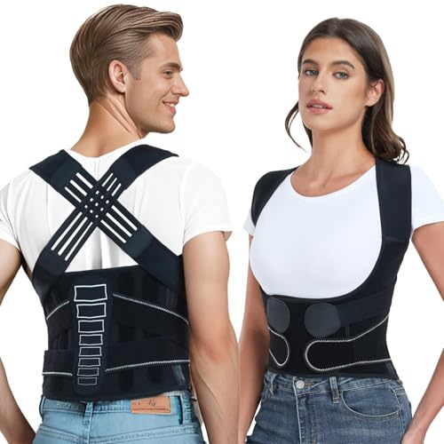 Back Brace Posture Corrector for Women and Men with Spine Vertical Alignment System
