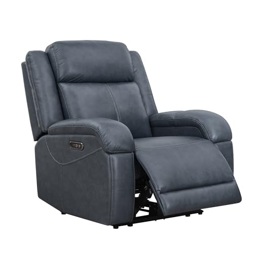 Genuine Leather Wall Hugger Power Recliner
