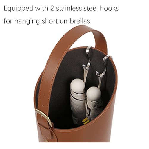 Indoor Entryway leather Umbrella bucket