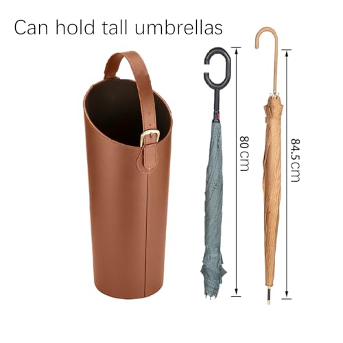 Indoor Entryway leather Umbrella bucket