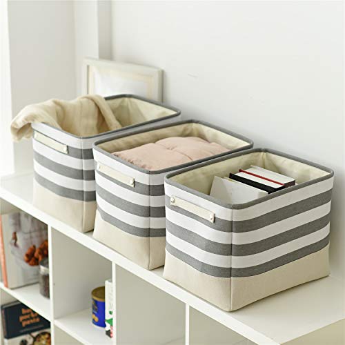 Extra Large Cube Storage Bins Baskets for Organizing (3 Count)