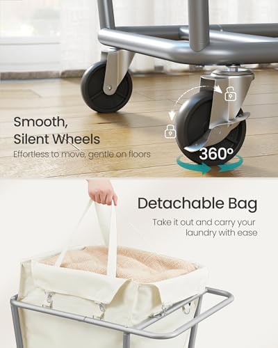 Laundry Basket with Wheels