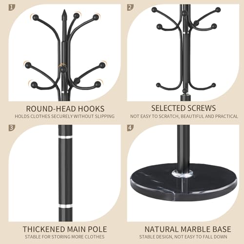 Metal Coat Rack Stand