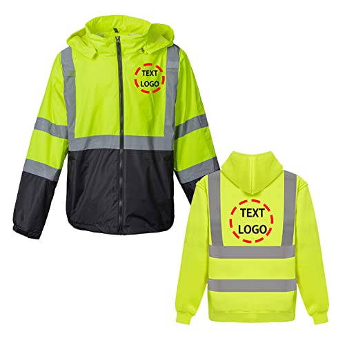 High Visibility Reflective Winter Bomber Safety Jacket Waterproof Reflective Jacket for Men Hi Vis Construction Jackets