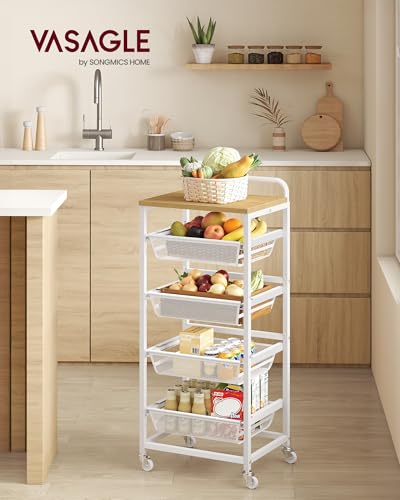 Storage Rolling Cart with Pull