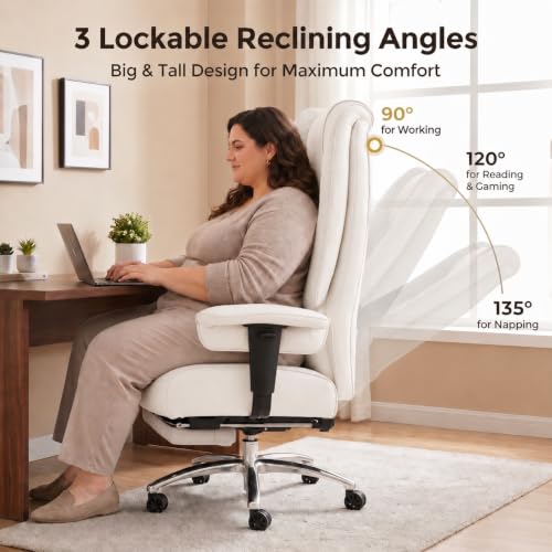 DJ.Wang Big and Tall Office Chair 400lbs