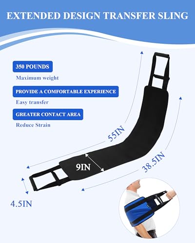 Transfer Sling Lift Assist Gait Belt for Seniors and Disabled