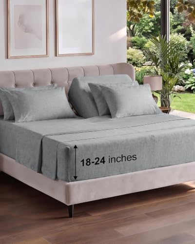Extra Deep Flex Top Split Head King Sheet Set