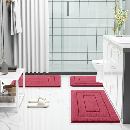 Microfiber Bathroom Rugs 24x16