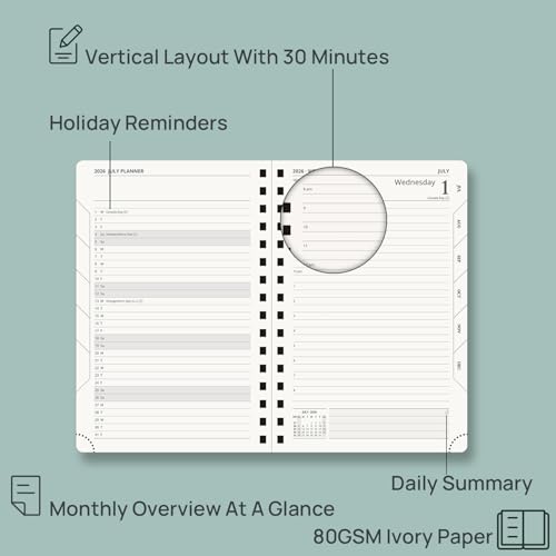 2026 2027 Daily Planner One Page Per Day