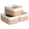 11.8"x8"x4.5” Storage Baskets for Shelves 3 Pack (3 Count)